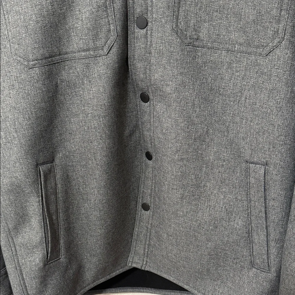 Carhartt Men's Charcoal Hooded Shirt Jacket
